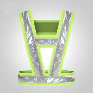 High Visibility Safety Reflective Vest Running Vest Cross Belt Elastic Belt