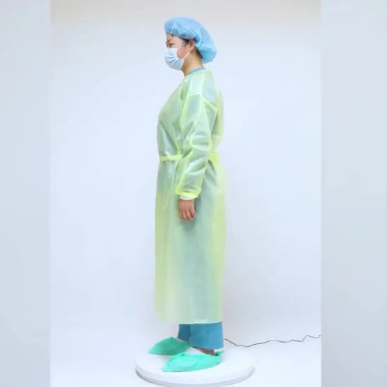 Vestido protector del vestido médico a prueba de agua disponible del aislamiento